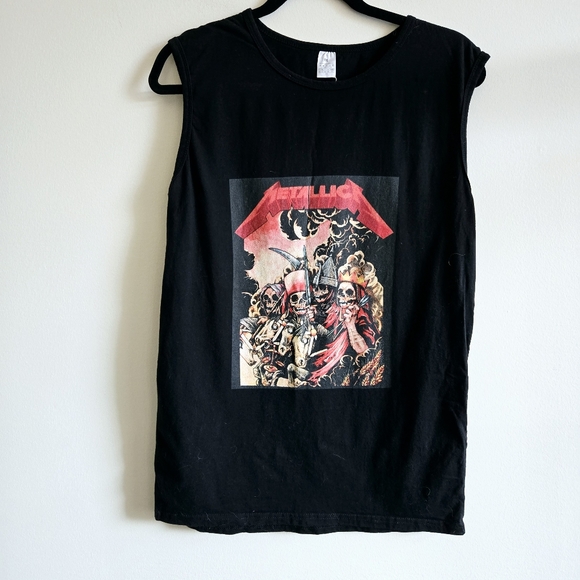 Metallica M tank top muscle tee shirt, black - Picture 1 of 4